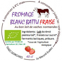 Le fromage blanc battu fraises