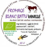 Le fromage blanc battu vanille