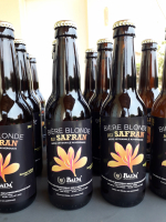 Bière blonde au safran