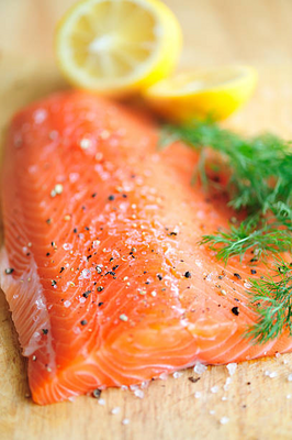 Gravlax de saumon
