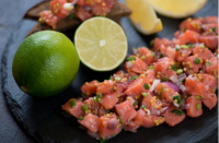 Tartare de truite o'2 citrons