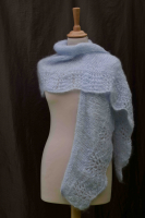 Châle mahpiya bleu ciel