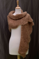 Châle mahpiya couleur café liégeois