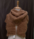 Châle mahpiya couleur café liégeois - image 2