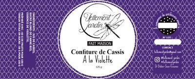 Confiture de cassis à la violette