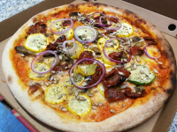 Pizza 'gaïa' (légumes du soleil)