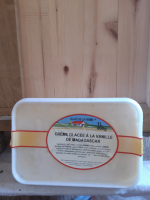 Crème glacée à la vanille de madagascar