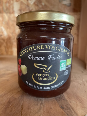 Confiture de pomme fraise