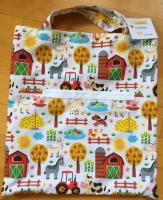 Sac bibliothèque à la ferme