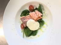 Varmrøget laks : pavé de saumon fumé  à chaud