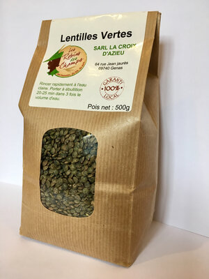 Lentilles vertes de genas