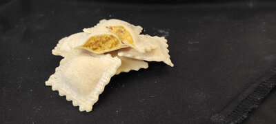 Ravioli butternut speck