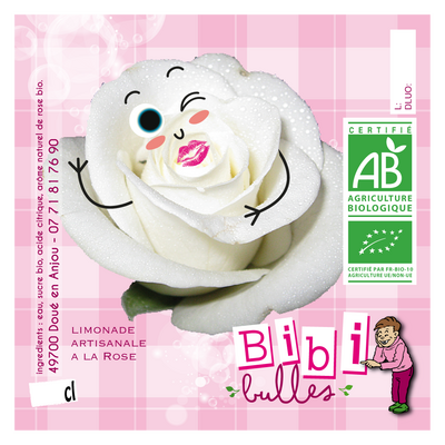 Limonade à la rose 75 cl - bio