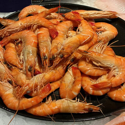 Crevettes roses cuites bio