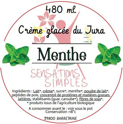 Crème glacée menthe verte