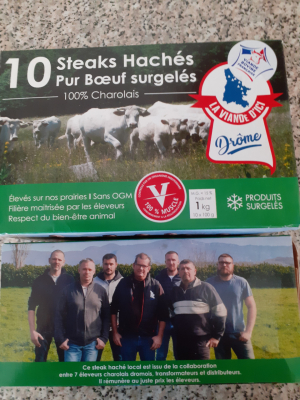 Steack haché surgelé 10 x 100g