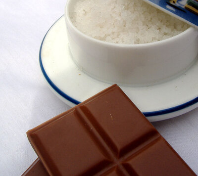 Tablette chocolat lait et fleur de sel