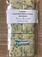 Tablette chocolat blanc à la spiruline