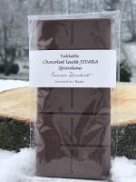 Tablette chocolat lait à la spiruline