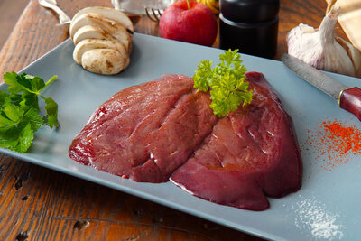 Foie de porc bio 250gr (2 tranches)