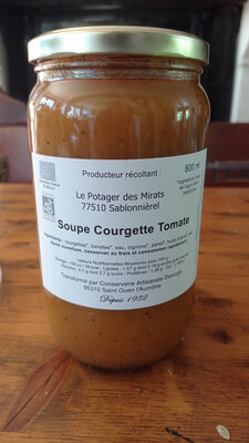 Soupe courgettes tomates bio