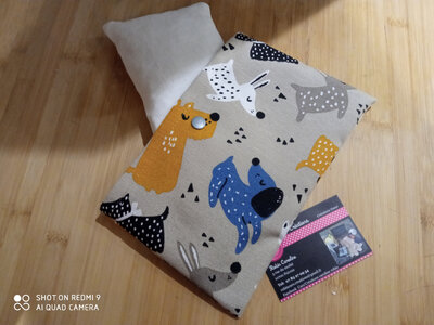 Bouillotte sèche déhoussable chien