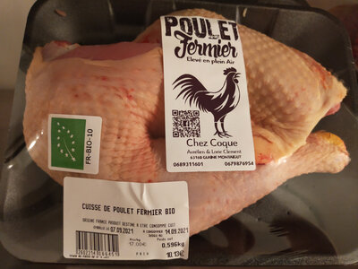Demi poulet bio
