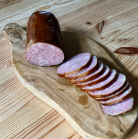 Saucisson à l'ail fumé au bois de hêtre