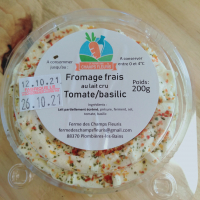 Fromage frais tomate basilic