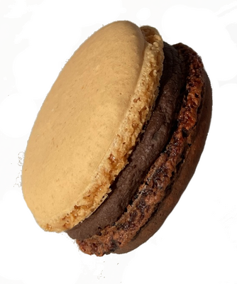 Macaron chocolat/cacahuète
