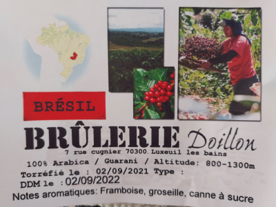 Café brésil mouture grain 250g