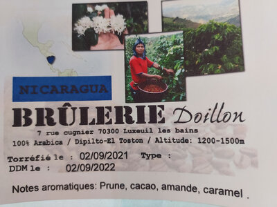 Café nicaragua mouture grain 250g