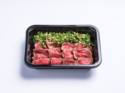 Tataki au gingembre et à la coriandre fraiche