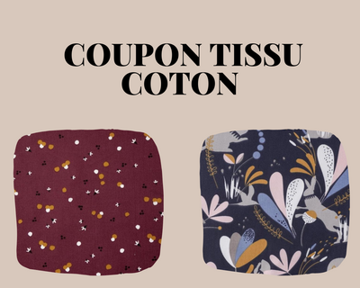 Coupon tissus coton au mètre