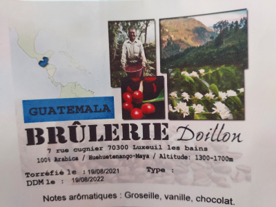 Café guatemala mouture piston 250g