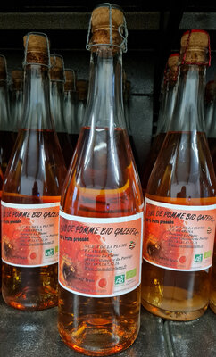Jus de pomme gazéifié