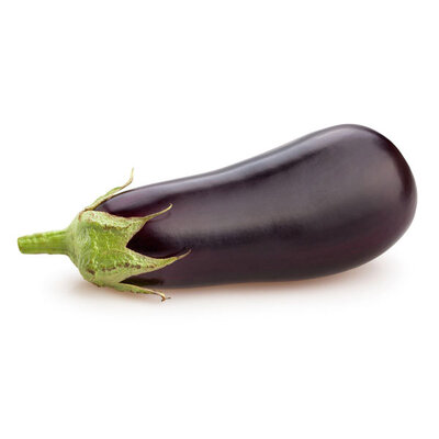 Aubergine noire bio (la pièce, env 400g)