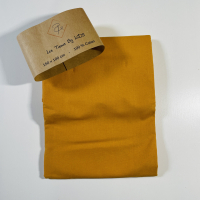 Coupon uni jaune moutarde