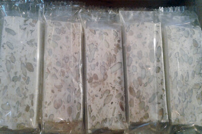 Nougat miel amandes et pistaches