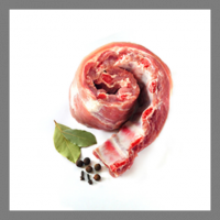 * nouveaute* porc (g) - travers cuit mariné b