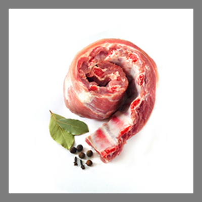 * nouveaute* porc (g) - travers cuit mariné b