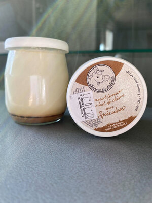 Yaourt de chèvre au spéculoos