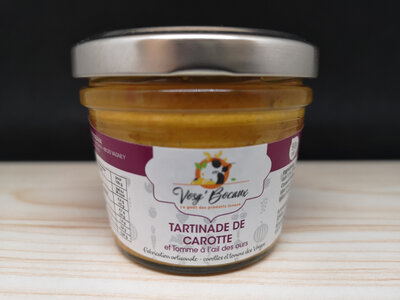 Tartinade de carotte tomme ail des ours