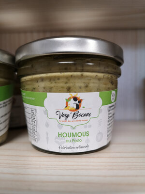 Houmous au pesto