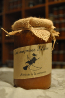 Préparation de fruits abricots à la verveine