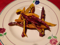 Patates douces fines spéciales frites