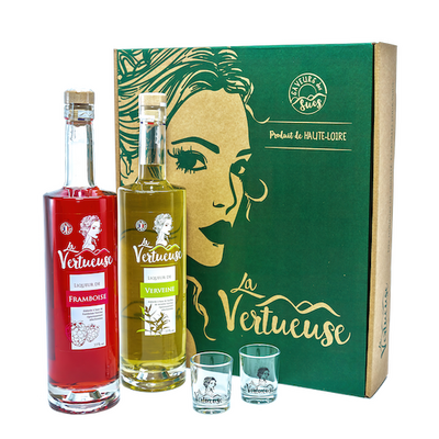 Coffret duo digestif : verveine et framboise