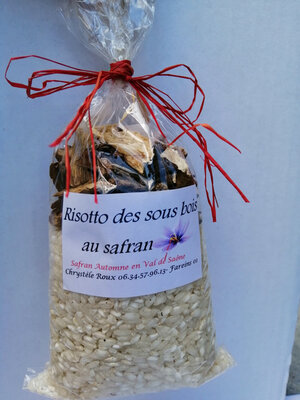 Risotto champignons des bois, safran