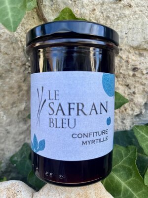 Confiture myrtille et safran