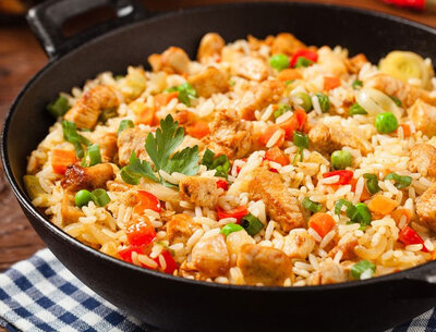 Riz sauté aux légumes
